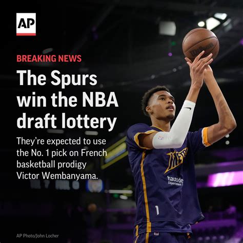 Spurs win NBA draft lottery, right to select Victor Wembanyama